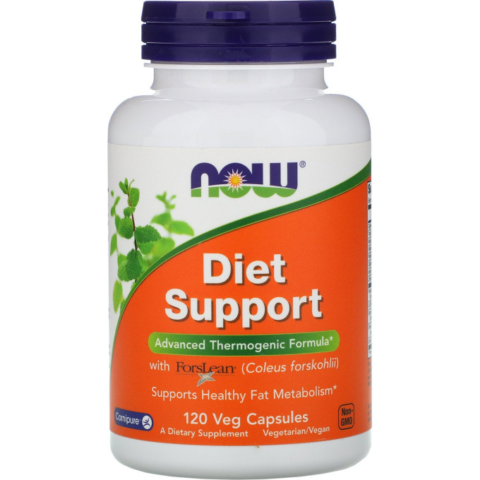 БАДы для усиления жиросжигания NOW FOODS DIET SUPPORT 120 капсул NS33022